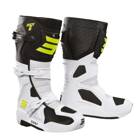 Buty SHOT RACE 6 BLACK_WHITE_NEON_YELLOW 47
