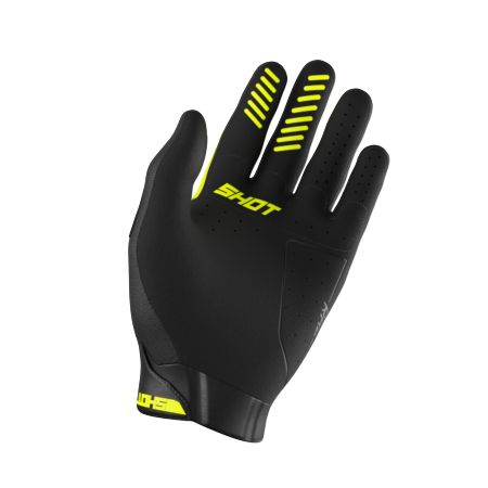 Rękawiczki SHOT RACE KID EVO NEON_YELLOW 6-7