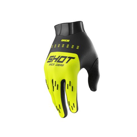 Rękawiczki SHOT RACE KID EVO NEON_YELLOW 12-13