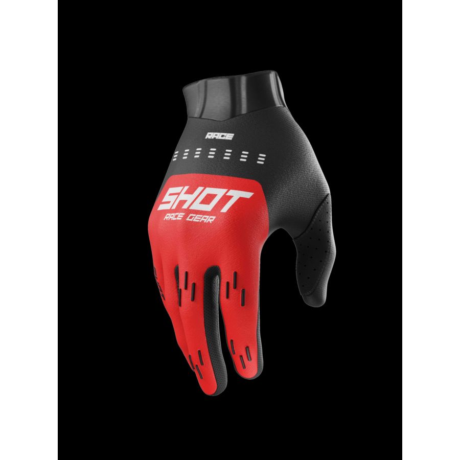 Rękawiczki SHOT RACE KID EVO RED 4-5