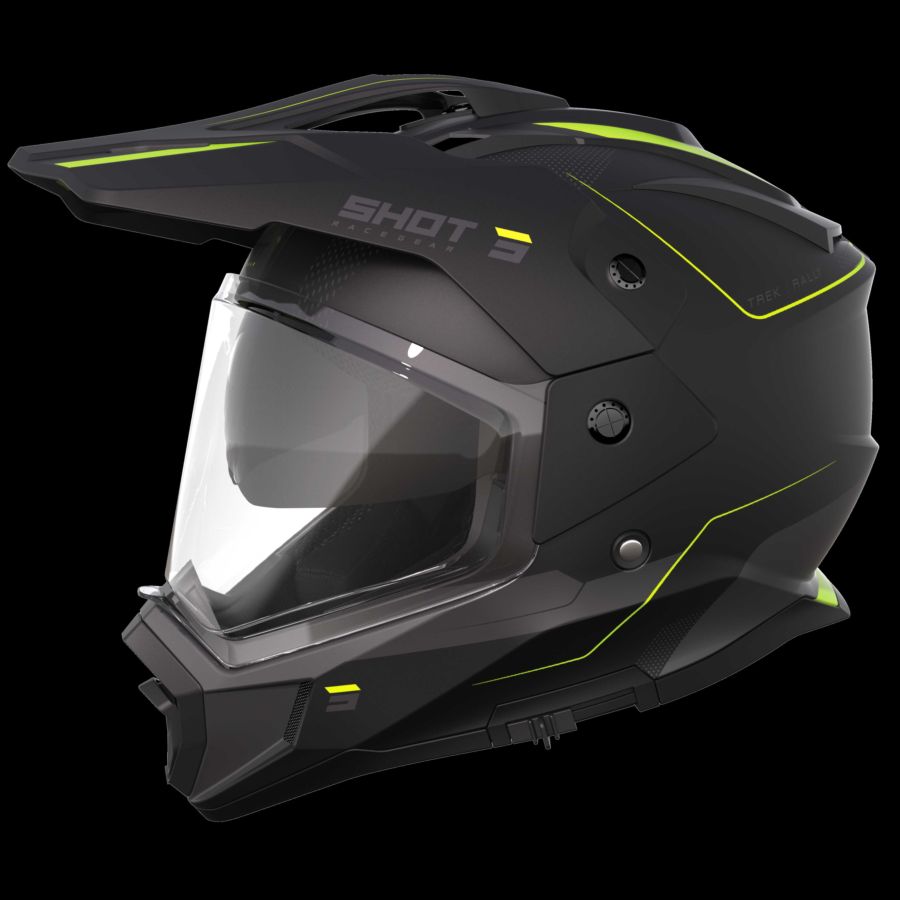 Kask SHOT TREK MAX VISION RALLY BK_NEO_YELL_MATT M
