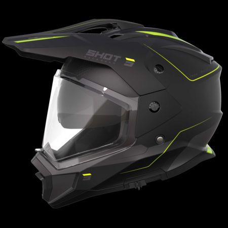 Kask SHOT TREK MAX VISION RALLY BK_NEO_YELL_MAT XL