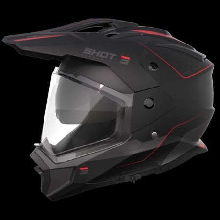 Kask SHOT TREK MAX VISION RALLY BLACK_RED_MATT XS