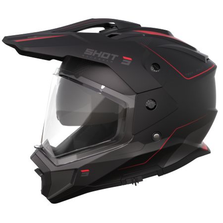 Kask SHOT TREK MAX VISION RALLY BLACK_RED_MATT XS