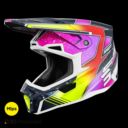 Kask SHOT LITE RACING BLUE_NEON_YELLOW_PEARLY M