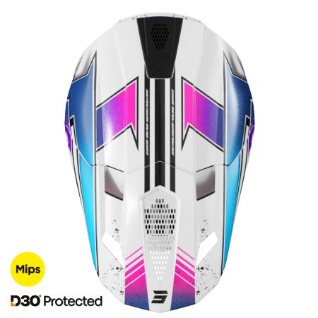 Kask SHOT LITE RACING WHITE_PINK_PEARLY XL