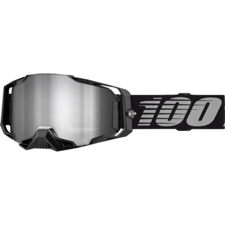 Gogle 100% ARMEGA black mirror silver