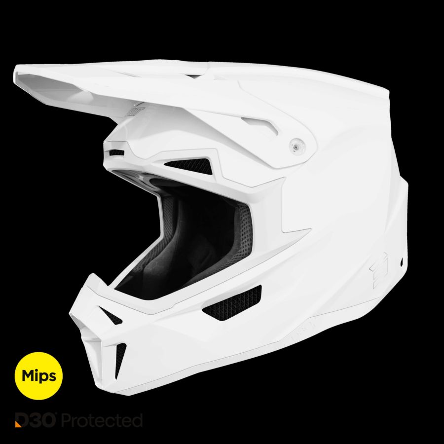 Kask SHOT LITE SOLID WHITE_GLOSSY XS