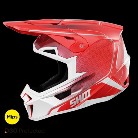 Kask SHOT LITE CHALLENGER RED_PEARLY XL