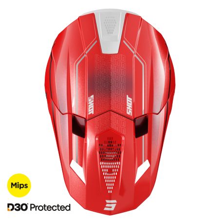 Kask SHOT LITE CHALLENGER RED_PEARLY 2XL