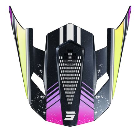 Daszek SHOT LITE RACING BLUE_NEON_YELLOW_PEARLY