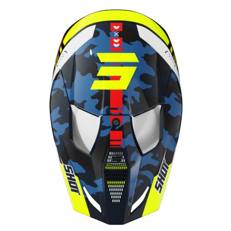 Kask SHOT FURIOUS FLASH BLUE_NEON_YELLOW_GLOSSY L