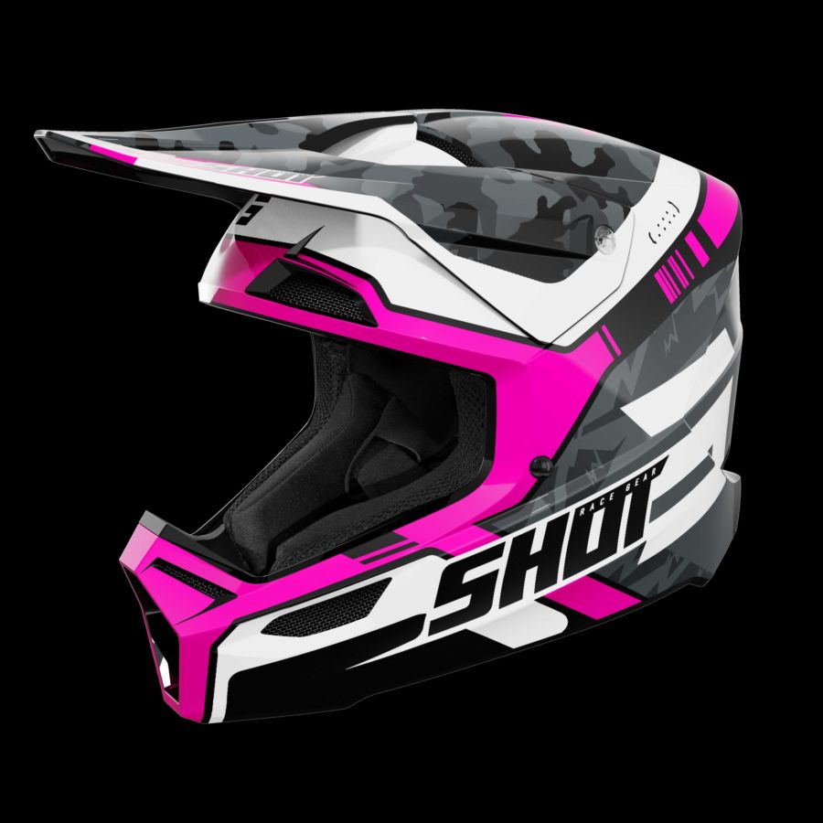 Kask SHOT FURIOUS FLASH PINK_GLOSSY XS