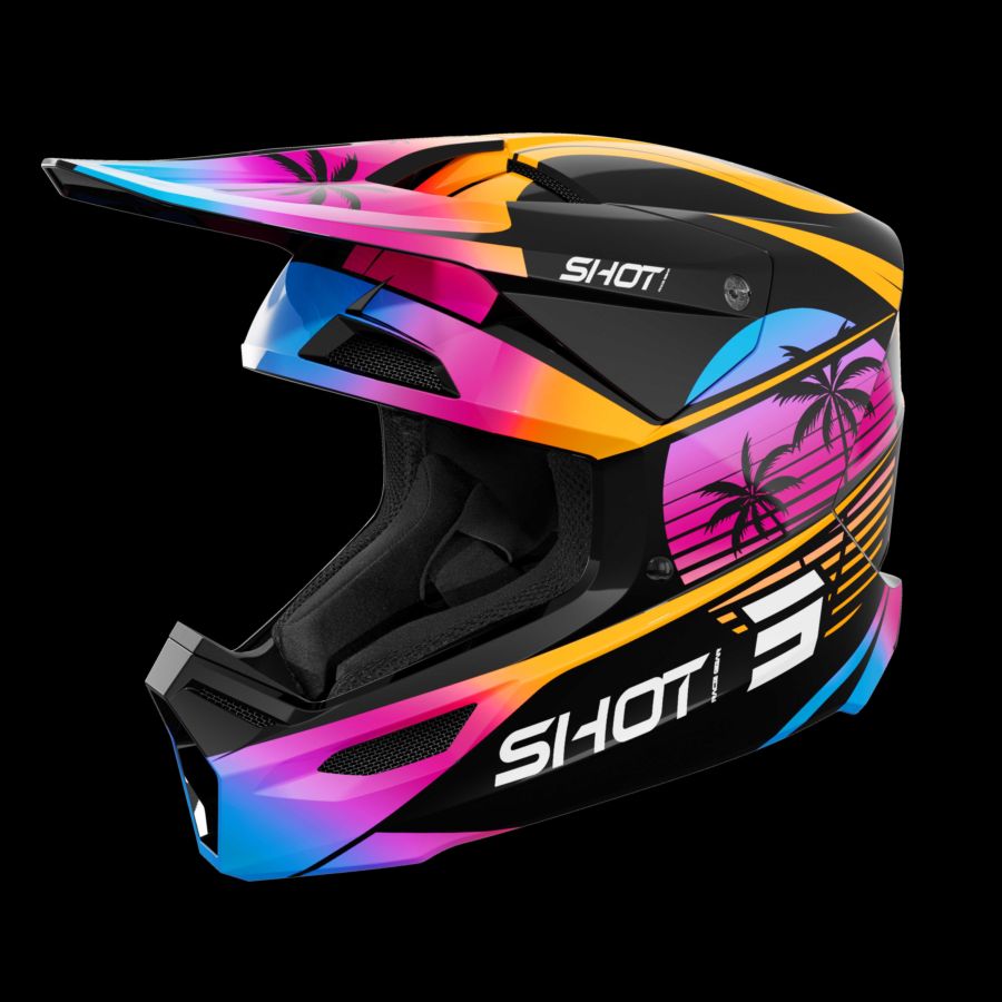 Kask SHOT FURIOUS MIAMI ORANGE_GLOSSY XS