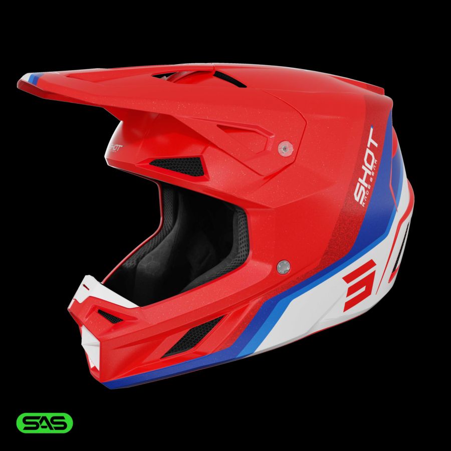 Kask SHOT SPEED ATOMIC RED_PEARLY 2XL