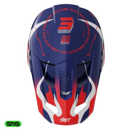 Kask SHOT SPEED BEAST BLUE_RED_PEARLY XS