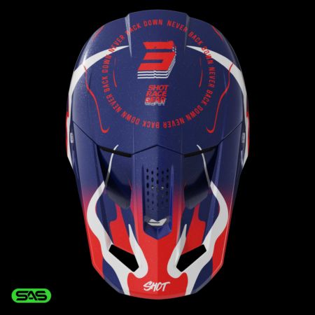 Kask SHOT SPEED BEAST BLUE_RED_PEARLY M
