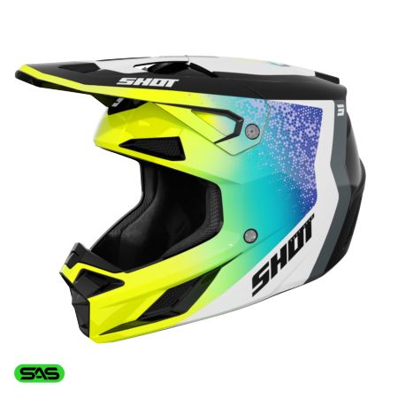 Kask SHOT SPEED HYBRID NEON_YELLOW_GLOSSY L