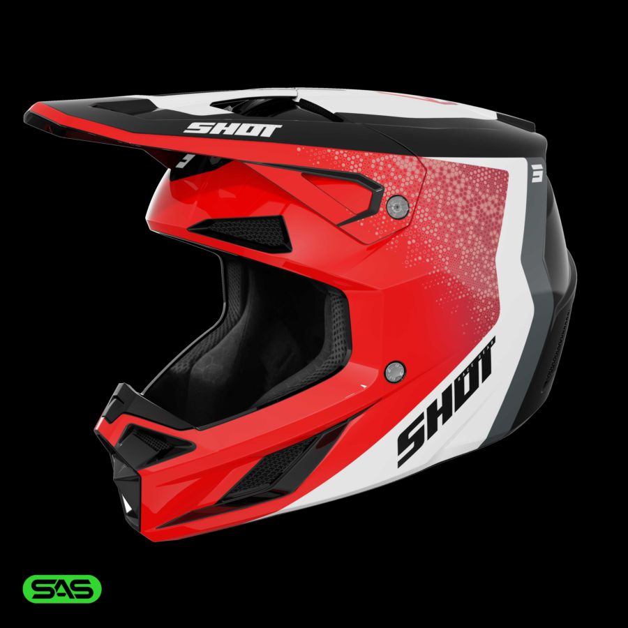Kask SHOT SPEED HYBRID RED_GLOSSY M
