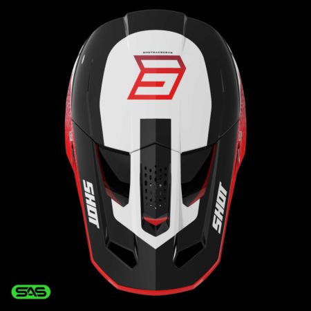 Kask SHOT SPEED HYBRID RED_GLOSSY L