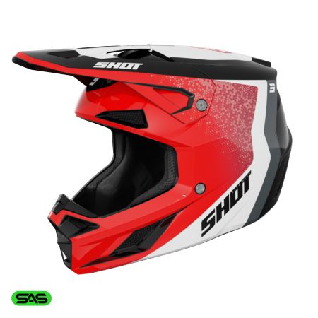 Kask SHOT SPEED HYBRID RED_GLOSSY XL