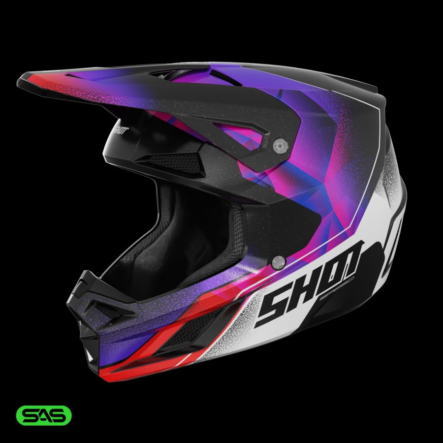 Kask SHOT SPEED OLYMP PURPLE_PEARLY L