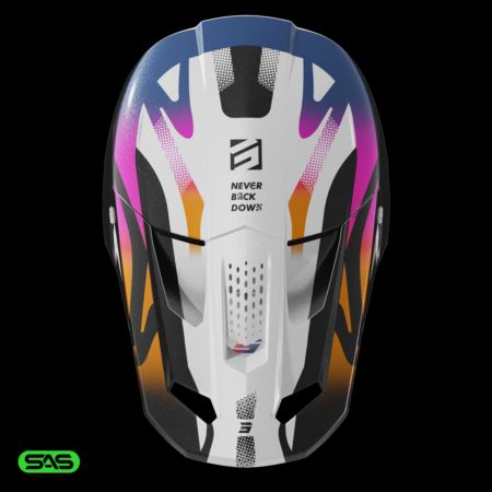 Kask SHOT SPEED WAVE BLACK_WHITE_PEARLY XS