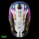 Kask SHOT SPEED WAVE BLACK_WHITE_PEARLY M