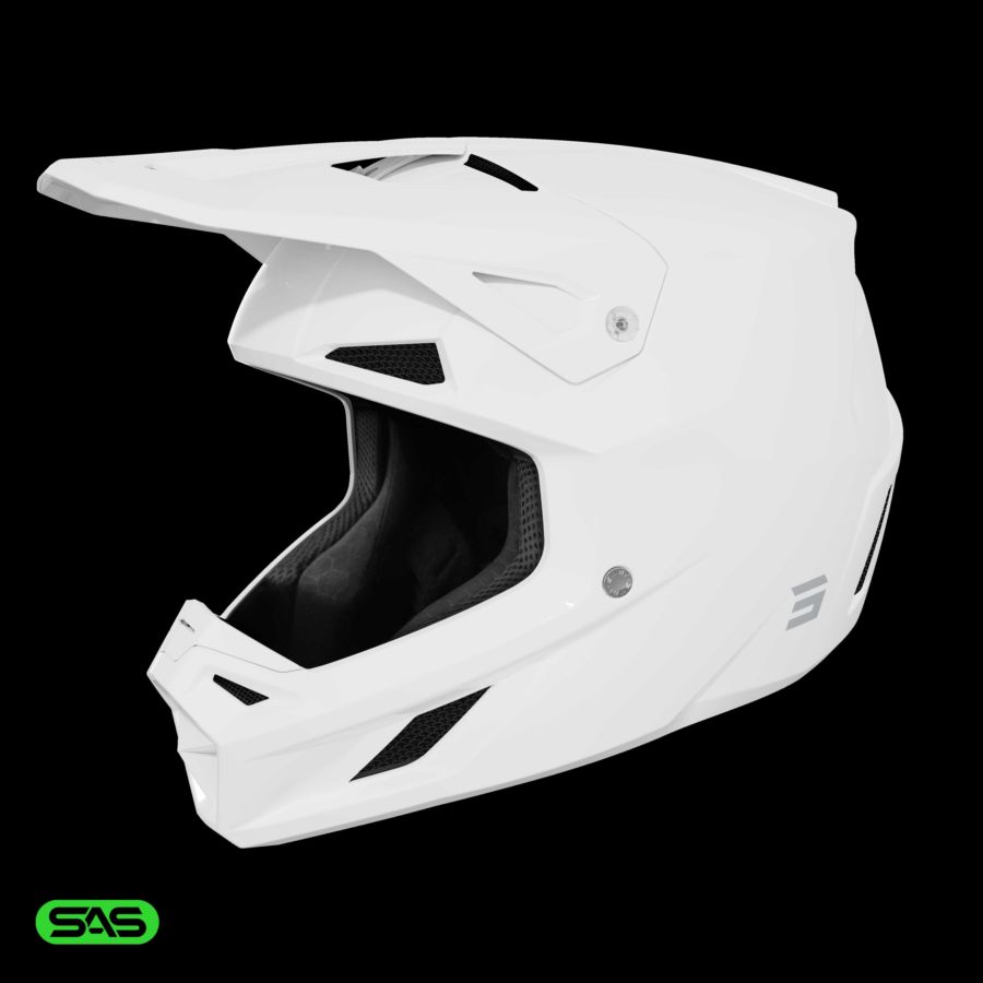 Kask SHOT SPEED SOLID WHITE_GLOSSY XL