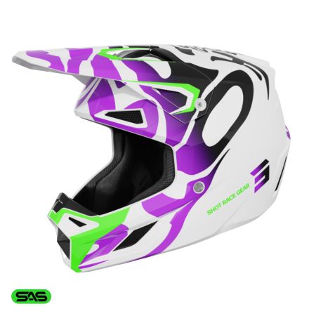 Kask SHOT SPEED KID GHOST PURPLE_GLOSSY YS