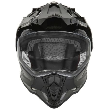 Kask NOX DUOSPORT SOLID czarny połysk S