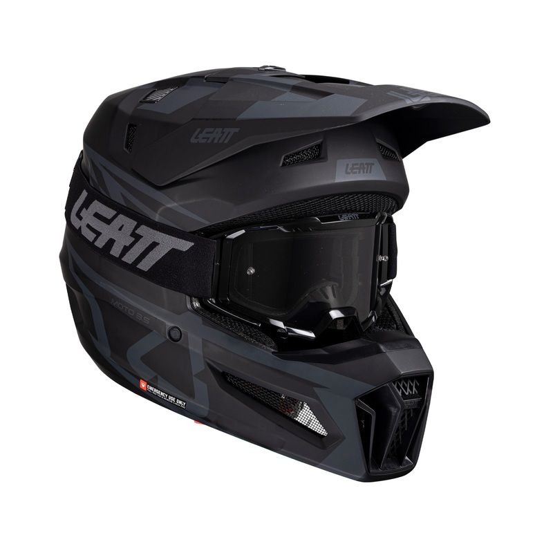 Kask z goglami LEATT MOTO 3.5 VIZION V25 stealth S
