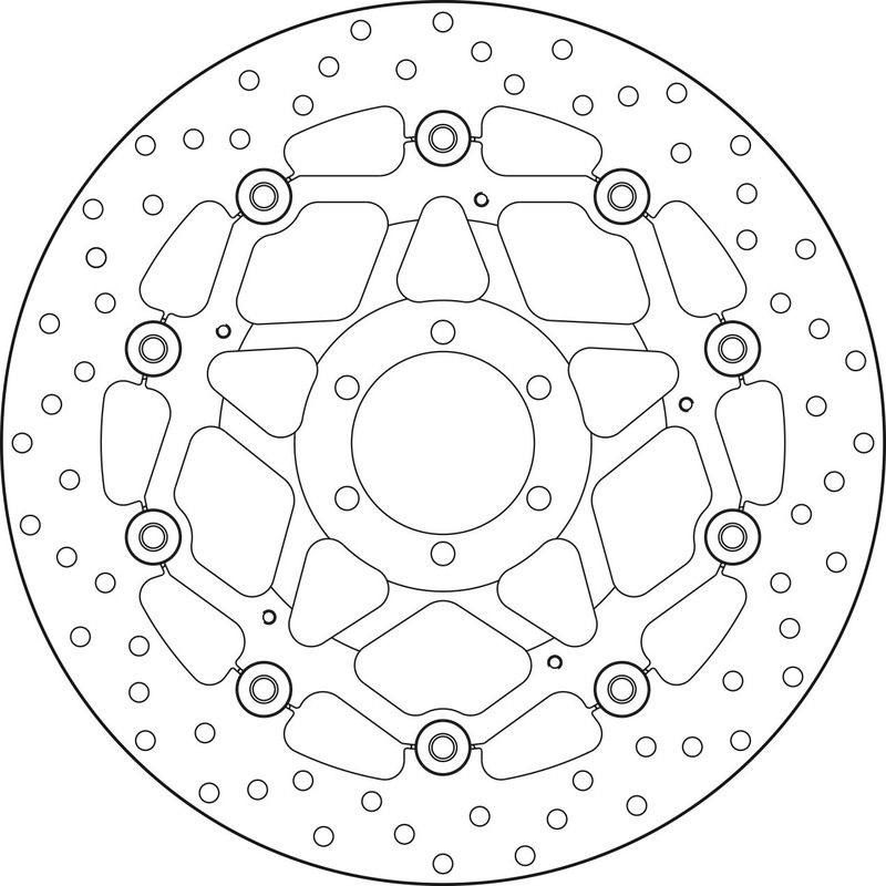 Tarcza hamulcowa BREMBO APRILIA AF1 125 FUTURA