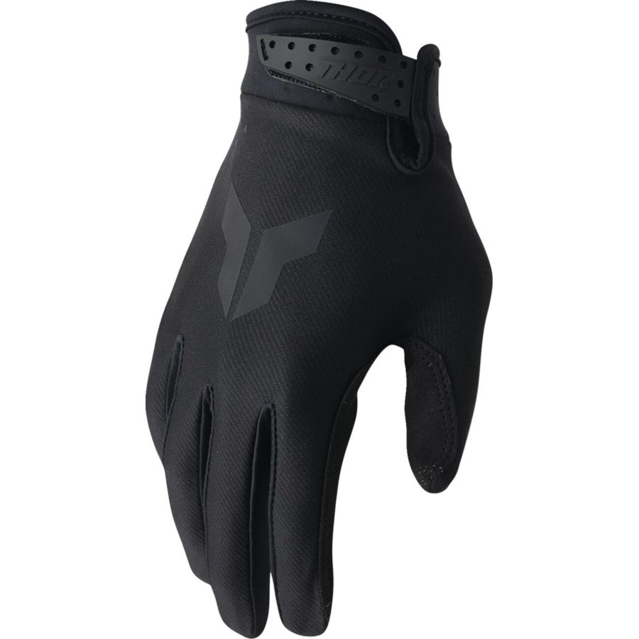 Rękawiczki THOR LAUNCHMODE BLACK czarne XS