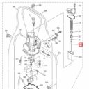 OEM YAMAHA 28414116k400 iglica yz 125