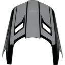 Daszek kasku THOR YOUTH FLEET BLACKOUT GLOSS