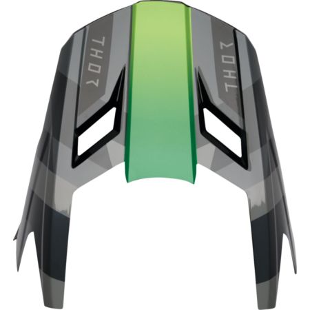 Daszek kasku THOR YOUTH FLEET CAMBER BLACK/GREEN