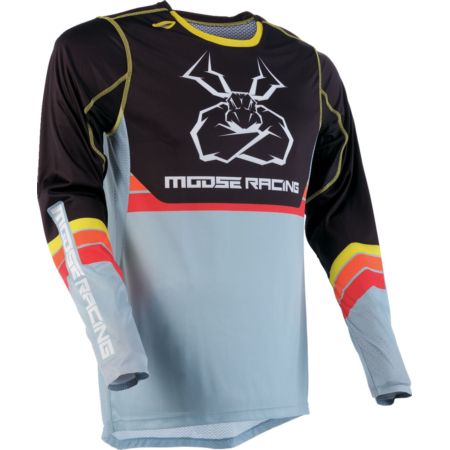 Bluza MOOSE OFFROAD AGROID GREY/YELLOW S