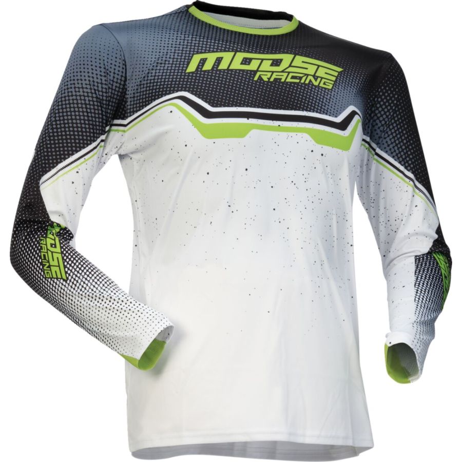 Bluza MOOSE OFFROAD YOUTH QUALIFIER WH/BK/GN XS