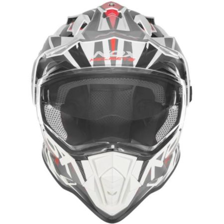 Kask NOX Dual off road N312 CZERWONY/BIAŁY XXL
