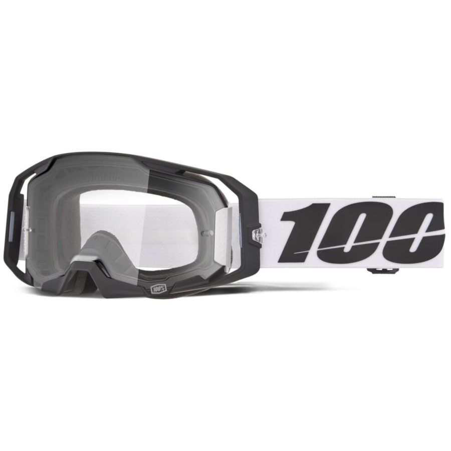 Gogle 100% ARMATIC CALDWELL BLACK MIRROR CLEAR