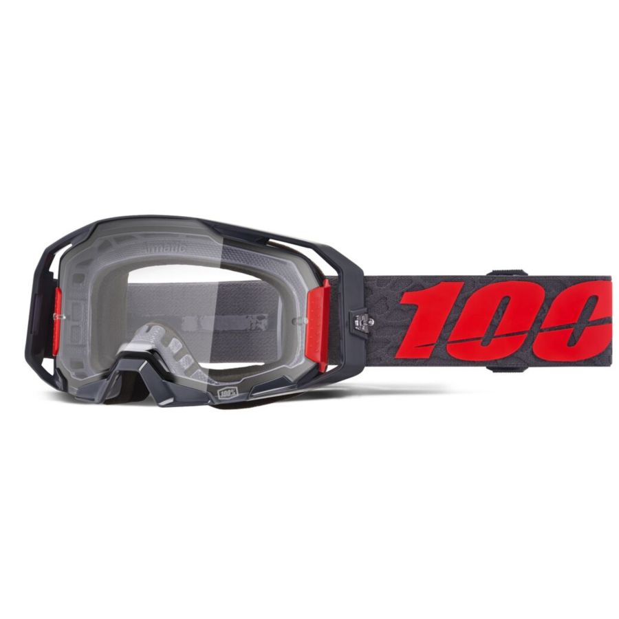 Gogle 100% ARMATIC TURO BLACK MIRROR CLEAR