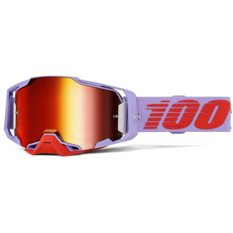 Gogle 100% ARMEGA FAUSTO PURPLE MIRROR RED