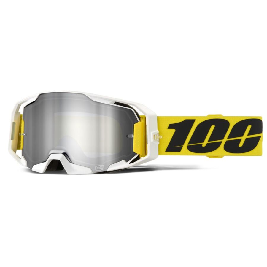 Gogle 100% ARMATIC VALERA WHITE MIRROR SILVER
