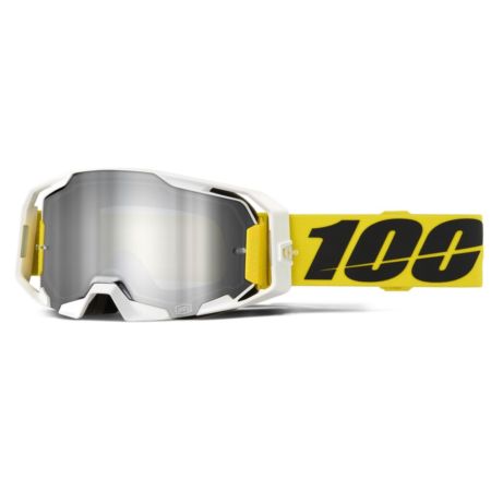 Gogle 100% ARMATIC VALERA WHITE MIRROR SILVER