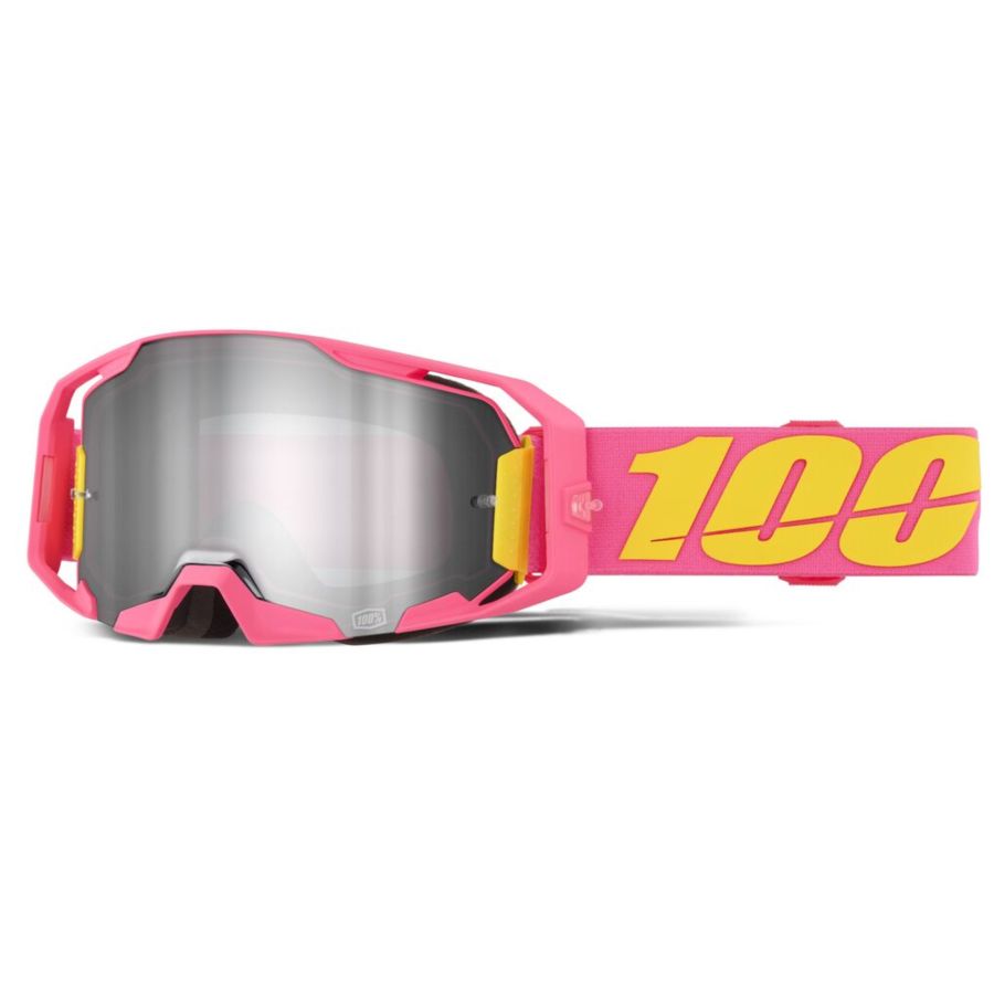 Gogle 100% ARMATIC SNAKPAK PINK MIRROR SILVER