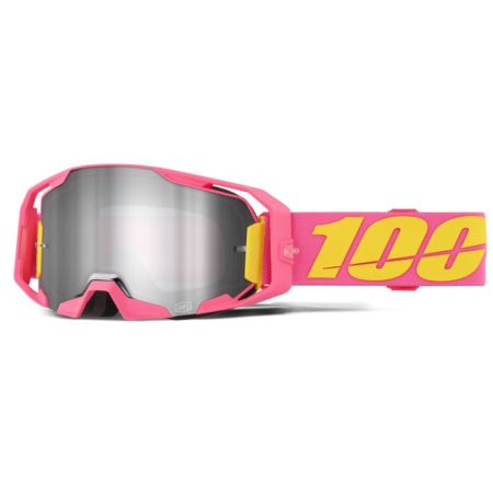 Gogle 100% ARMATIC SNAKPAK PINK MIRROR SILVER