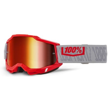 Gogle 100% ACCURI 2 GATORBACK RED MIRROR RED