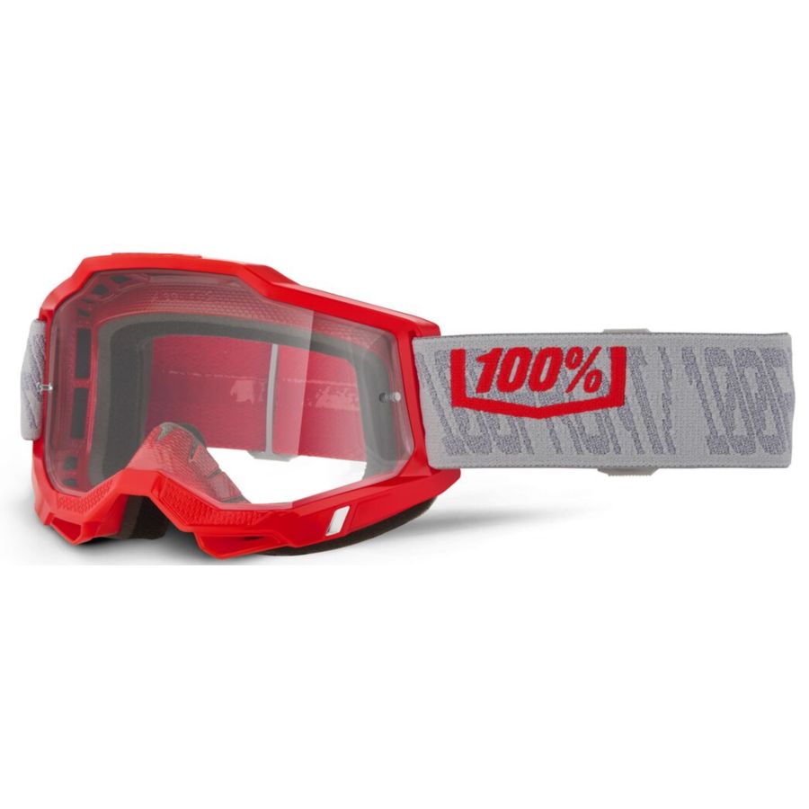 Gogle 100% ACCURI 2 GATORBACK RED MIRROR CLEAR