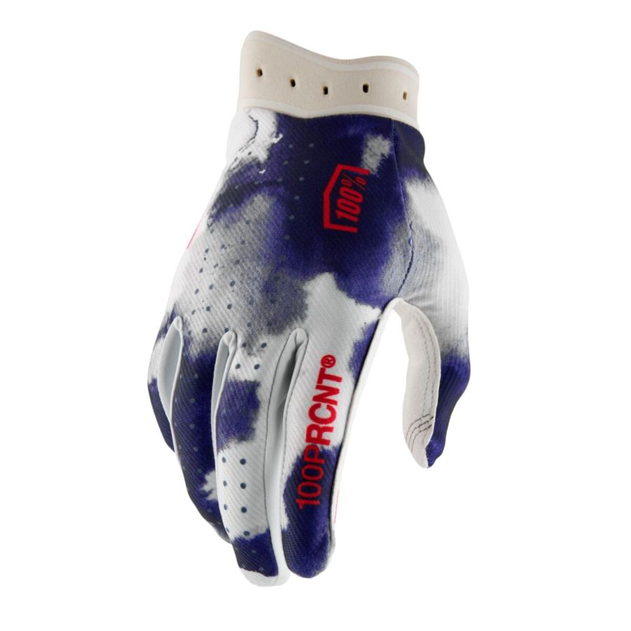 Rękawiczki 100% ITRACK BLUE/WHITE L